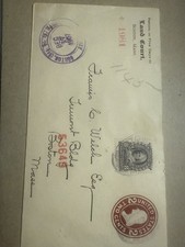 1907 Boston Duplex Killer Registry Cover 2¢+8¢ Washingtons $90 BIN picture