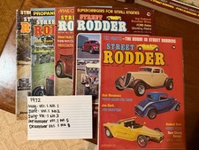 Vintage 1972 Street Rodder Magazine Lot of 5 - Vol 1 No 1 Premier Premier Issue picture