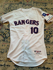 NWOT Official Texas Rangers Jersey - Michael Young (#10) picture