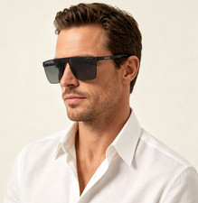 Gucci Men Sunglasses Black Frame Grey Lens 61-18-143 picture