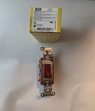 Hubbell 1221R Switch, HUBBELL-PRO 20A, 120/277V Red Color picture