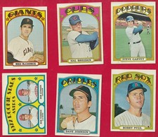 1972 Topps Baseball  600-785 EX to EX MINT (700's NEAR MT ) You Choose  AP26 picture