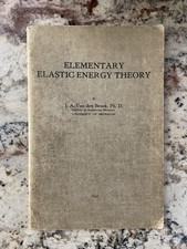 Elementary Elastic Energy Theory Book - Van den Broek 1943 Engineering Mechanics picture
