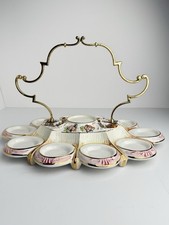 Vintage R Capodimonte Italy Porcelain Hors d’Oeuvre Antipasto Tray 10 Bowls picture