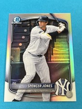 2025 Bowman Draft Spencer Jones Chrome Refractor #BDC-9 Yankees Qty Avail picture