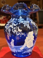 Fenton Cobalt Blue Mary Gregory 