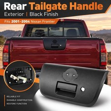 2001-2004 02 Nissan Frontier Rear Tailgate Handle Black W/ Key Hole 90606-9Z400 picture