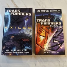 Transformers Exodus & Exiles By Alex Irvine 2 Paperback Books  picture