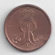 Hanover Kingdom Hanover 2 Pfennig 1854 B (820) picture
