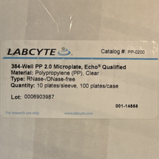 Lot 2x LABCYTE 384-Well PP 2.0 Microplate Echo Qualified PP-0200 Lab Use picture