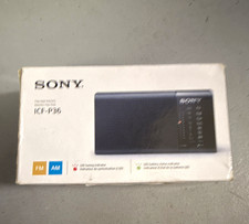 NEW SONY ICF-P36 FM/AM PORTABLE RADIO W/LED INDICATORS & HAND STRAP picture