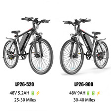 Ladped 26inch Electric Bicycle 249.6WH/432WH Removable Battery Mountain EBike picture