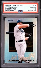 1997 Skybox E-X 2000 Jeff Bagwell #76 Credentials 265/299 PSA 8 picture