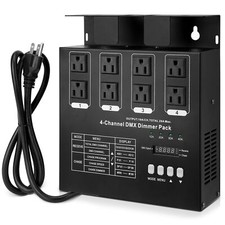 DMX 600 Watt 4-Channel Universal DMX Dimmer Pack for Stage Lighting Control picture