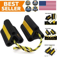 Upgrade Rubber Wheel Chocks 6.2 in 1pair/2pack picture