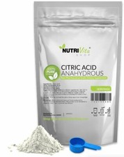 100% PURE CITRIC ACID ANHYDROUS -KOSHER/PHARMACEUTICAL USP32 GRADE- NONGMO USA picture