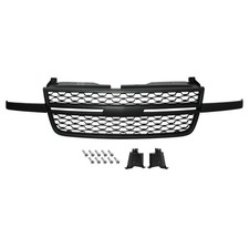 Front Upper Black Honeycomb Mesh Grille 05-07 Silverado 1500 1500HD 2500HD 3500 picture
