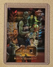 Kevin Garnett 1997-98 Topps Chrome SP Topps 40 Refractor Insert #11 - Twolves 🔥 picture