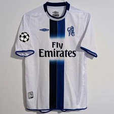 Chelsea FC Didier Drogba 2005 Away Retro Jersey Men's L picture