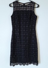 Lauren Ralph Lauren Black Lace Sleeveless Cocktail Sheath Dress, 4 picture
