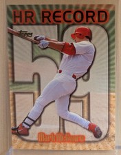 Mark McGwire 1999 Topps #220 Home Run Record HR 59 Variation HISTORIC SEASON picture