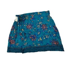 NEW Maurice’s Plus Size 18W Women Floral Faux Wrap Skirt Light Boho P21 picture