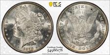 1878 8TF MORGAN $1 PCGS MS62 JUST GRADED 1ST YEAR picture