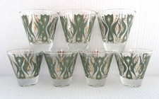Set of 7 - Vintage MCM Atomic Double Shot Glasses 2.75
