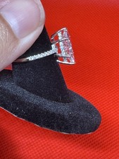 Lab Grown Moissanite 3 Carat Marquis Cut Set In S925 Silver Size 6 picture