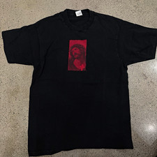 Vintage 90s Archaic Smile Jesus T-Shirt Large Single Stitch picture