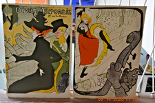 TOULOUSE-LAUTREC MCM POSTER Gallery Lithographs JANE AVRIL & Divan Japonais PAIR picture