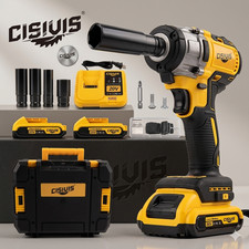 20V Cordless Impact Wrench Kit with 2 Batteries & Charger Brushless Motor picture