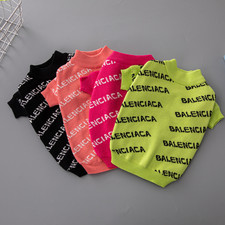 Fashion Letter‑Print Dog Sweater Warm Knit Pullover Pet Clothes Outfit for Dogs picture