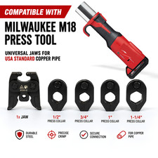 32KN Press Jaw Kit Fits Milwaukee M18 ProPress CTS Copper Fittings 1/2