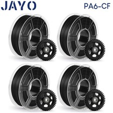 JAYO 4*1KG Black PA6-CF Nylon Carbon Fiber Filament 1.75mm High Strength 209°C picture