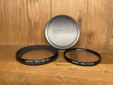 *Near Mint ++* Contax W-1 82mm Metal Hood , K-94 99mm Metal Cap , 82mm P Filter picture