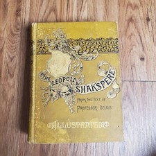 The Leopold Shakespere From The Text Of Professor Delius Illustrated HB 1890s picture