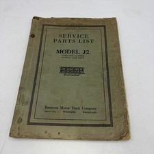 Vintage Bessemer Trucks Model J2 2½ Ton Service Parts List Original Manual picture