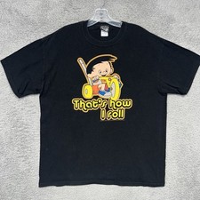 VTG Bobby's World T Shirt Men's Sz L Black That's How I Roll Ripple Junction Tee picture