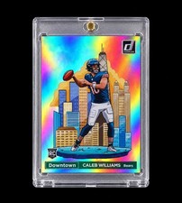 CALEB WILLIAMS ROOKIE DOWNTOWN 2024 DONRUSS DOWNTOWN Authentic Jumbo RC BEARS picture