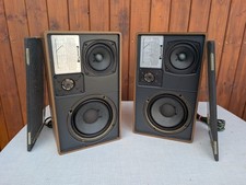 2x Vintage Summit SX 370 Speakers 70s Pair Postmodern Box Speakers picture