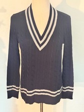 Womens Ralph Lauren Navy V Neck Sweater Size Small picture