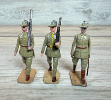 Britains Pre-War Australian Infantry #1544 Service Dress 3 Figures Officers Lot picture