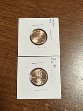 2024 P D Lincoln Shield Cents   From Bank Roll Uncirculated   picture