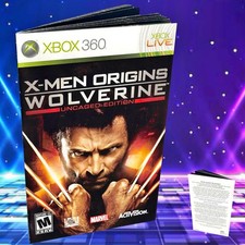 Replacement Manual for Wolverine Xbox 360 Instruction Booklet picture