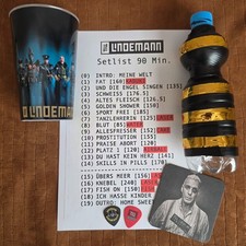 Till Lindemann 2025/2026 Meine Welt tour setlist + picks + bottle (Rammstein) picture