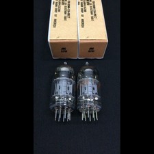 Matched Pair RCA JRC JAN 5751 (12AX7) Black Plate VACUUM TUBES Test NOS 8.1346 picture