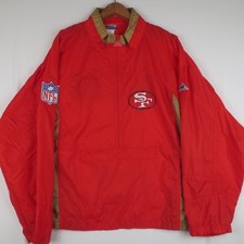 VTG San Francisco 49ers NFL Apex One 1/2 Zip Windbreaker Jacket Mens XL Pullover picture