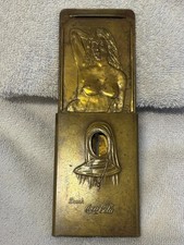 Antique Coca-Cola 1915 'Nun-to-Nude' Brass Belt Buckle, Trans-Pan Expo San Fran picture