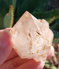 67g Natural Exoskeleton ENHYDRO Quartz Crystal Point Cluster Reiki Specimen  picture